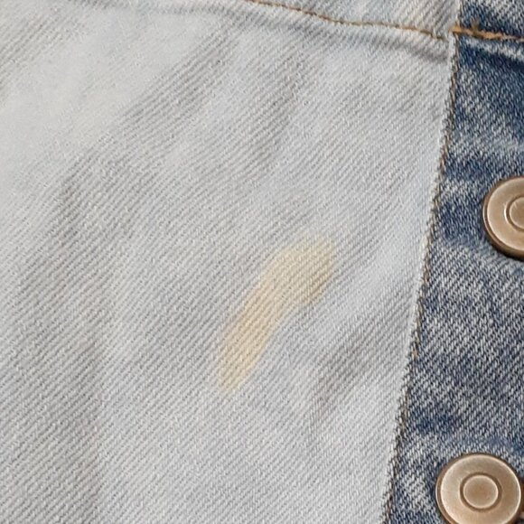 Celebrity PINK Blue Denim Cuffed Short-All's; T-Straps; Size M (7-9) - Picture 2 of 6